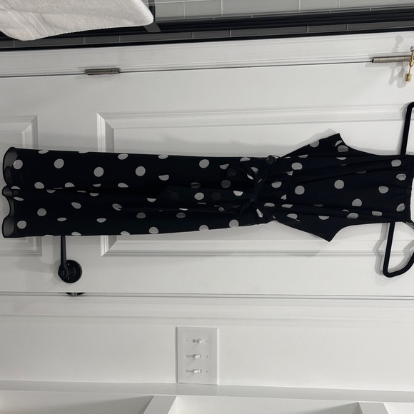 Banana Republic Dresses & Skirts - Banana Republic Black Maxi Dress with White Dots